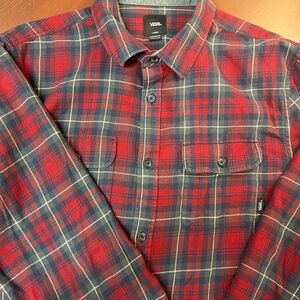 Vans Classic Red and Blue Plaid Shirt